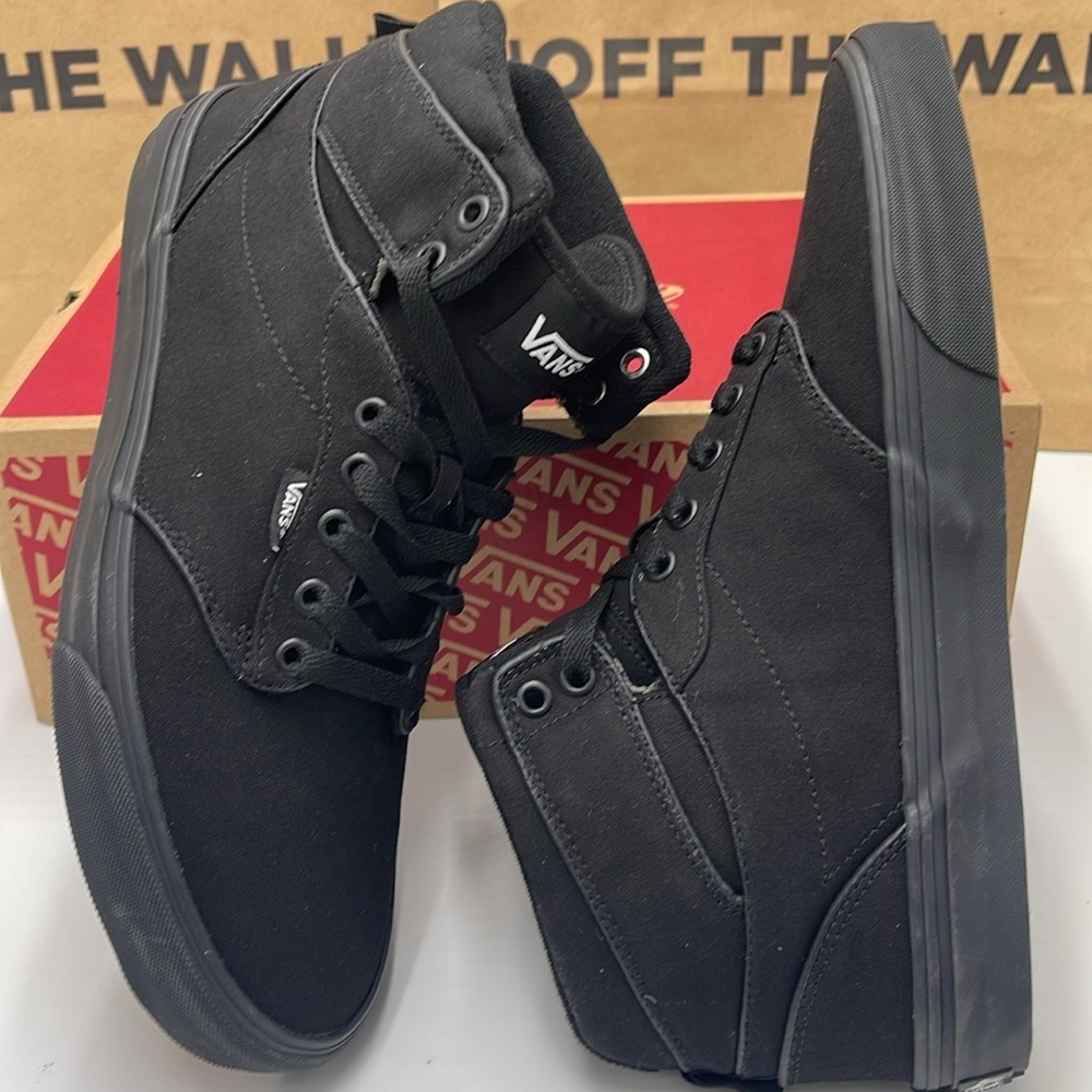Vans Men’s Black High-Top Sneakers Atwood Hi (Canvas) Black/Black
VN0A38B… - Picture 14 of 16